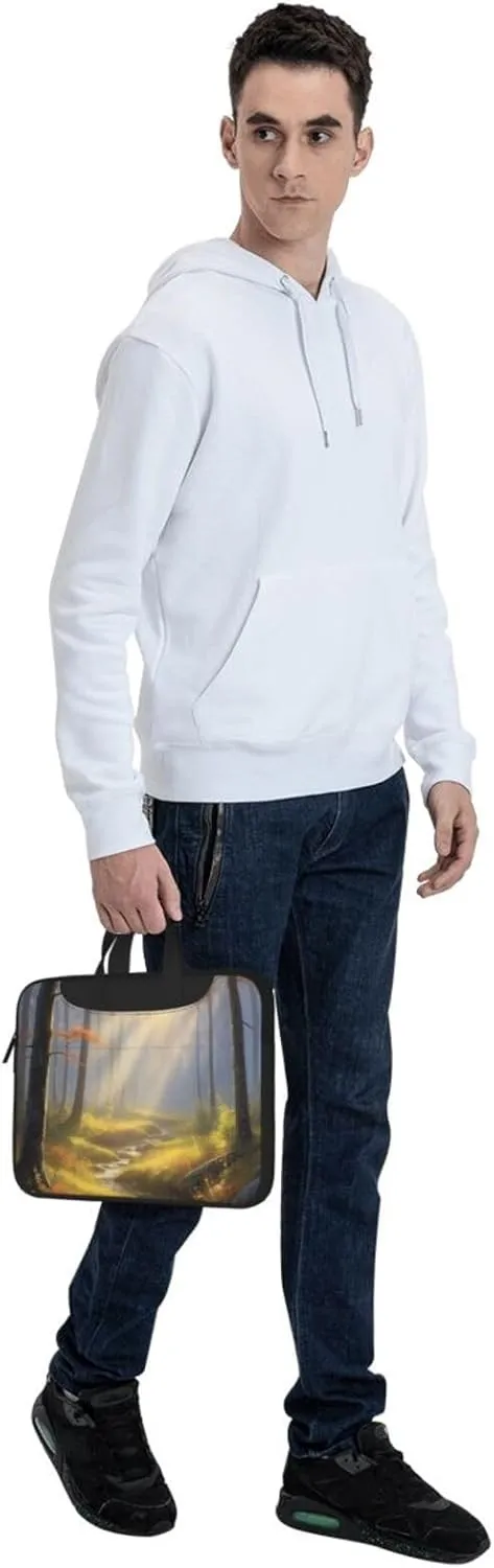 Gossamer Glow Print Laptop Bag, 13-15.6 inch Work Tote Briefcase Messenger Bag Gifts for Men Women
