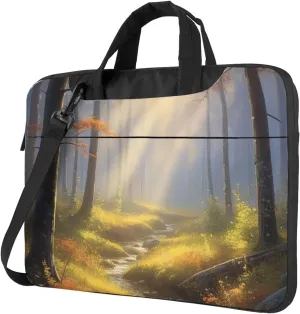Gossamer Glow Print Laptop Bag, 13-15.6 inch Work Tote Briefcase Messenger Bag Gifts for Men Women