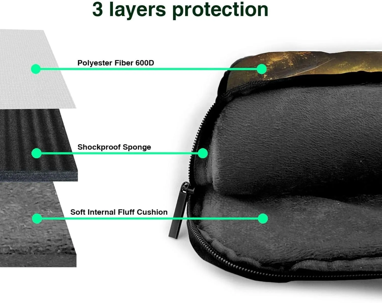 Gossamer Glow Print Laptop Bag, 13-15.6 inch Work Tote Briefcase Messenger Bag Gifts for Men Women