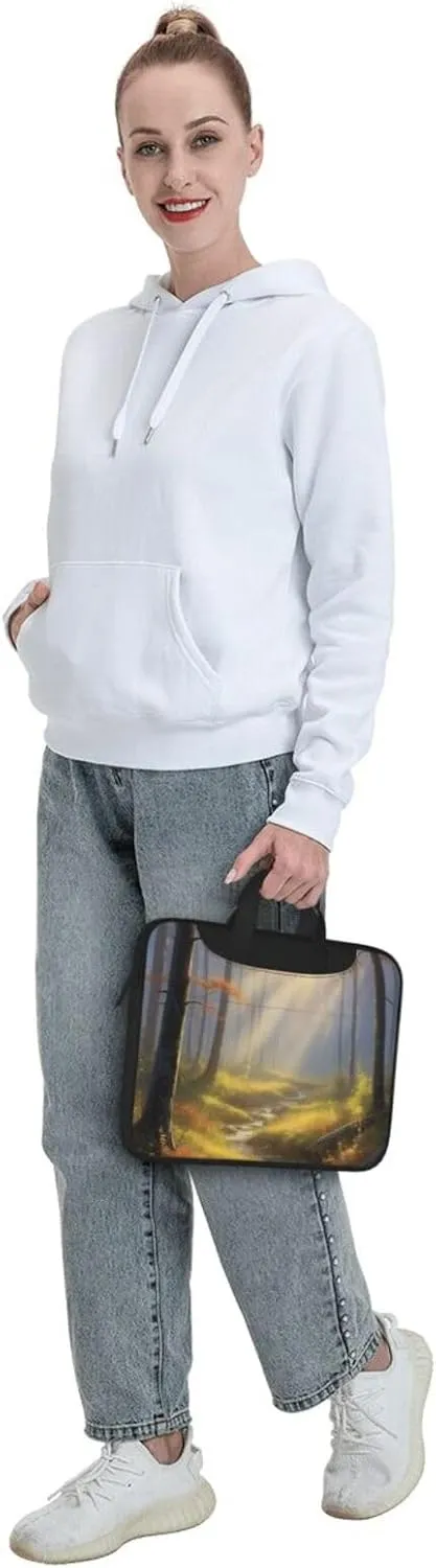 Gossamer Glow Print Laptop Bag, 13-15.6 inch Work Tote Briefcase Messenger Bag Gifts for Men Women