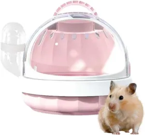 Guinea Pig Carrier Bag - Portable Small Animal Carrier Pouch | Panoramic Bag Guinea Pig Travel Carrier with Detachable Water Bottle | Portable Small Animal Carrier Pouch for Hamster