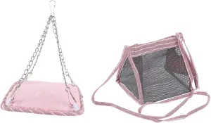 Guinea Pig Hammock 2 Pack Small Animal Travel Bag Hamster Sling Pet Supply Bag for
