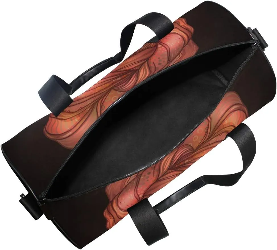 Gym Sports Dance Travel Duffel Bag African American Woman Luggage Bag for Weekender Sports Vacation