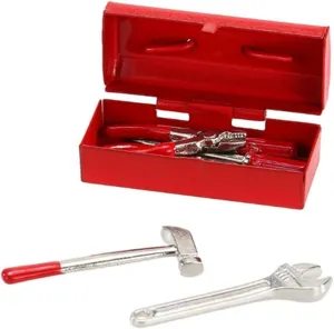 HANABASS 1 Set Miniature Tools Realistic Alloy Decorative for Dollhouse for Crafts Photo Props and Home Decoration