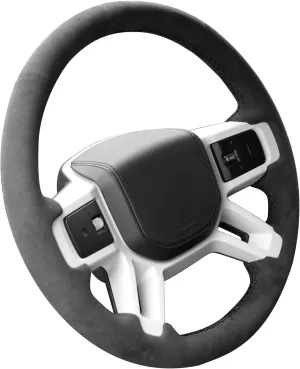 Hand Stitch Steering Wheel Cover Fits Alcantara Material for Land Rover Defender 90 S X-Dynamic SE(No Stripes)