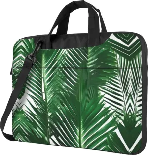 Happy Camper Green Print Notebook Computer Protective Carrying Cover With Pocket,13 Inch Laptop Shoulder Bag
