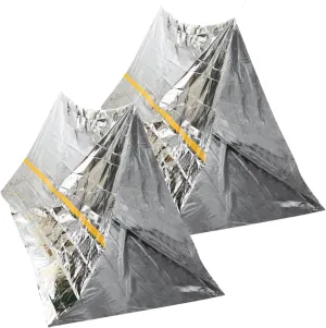Happyyami Tent Inflatable Shelter Event Tarp Two Camping Poles Blackout Waterproof Festival Outdoor Blanket Camp