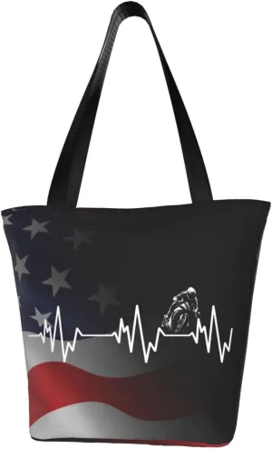 Heartbeat Motorbike Fashion Shoulder Bag Large Capacity For Man Or Woman