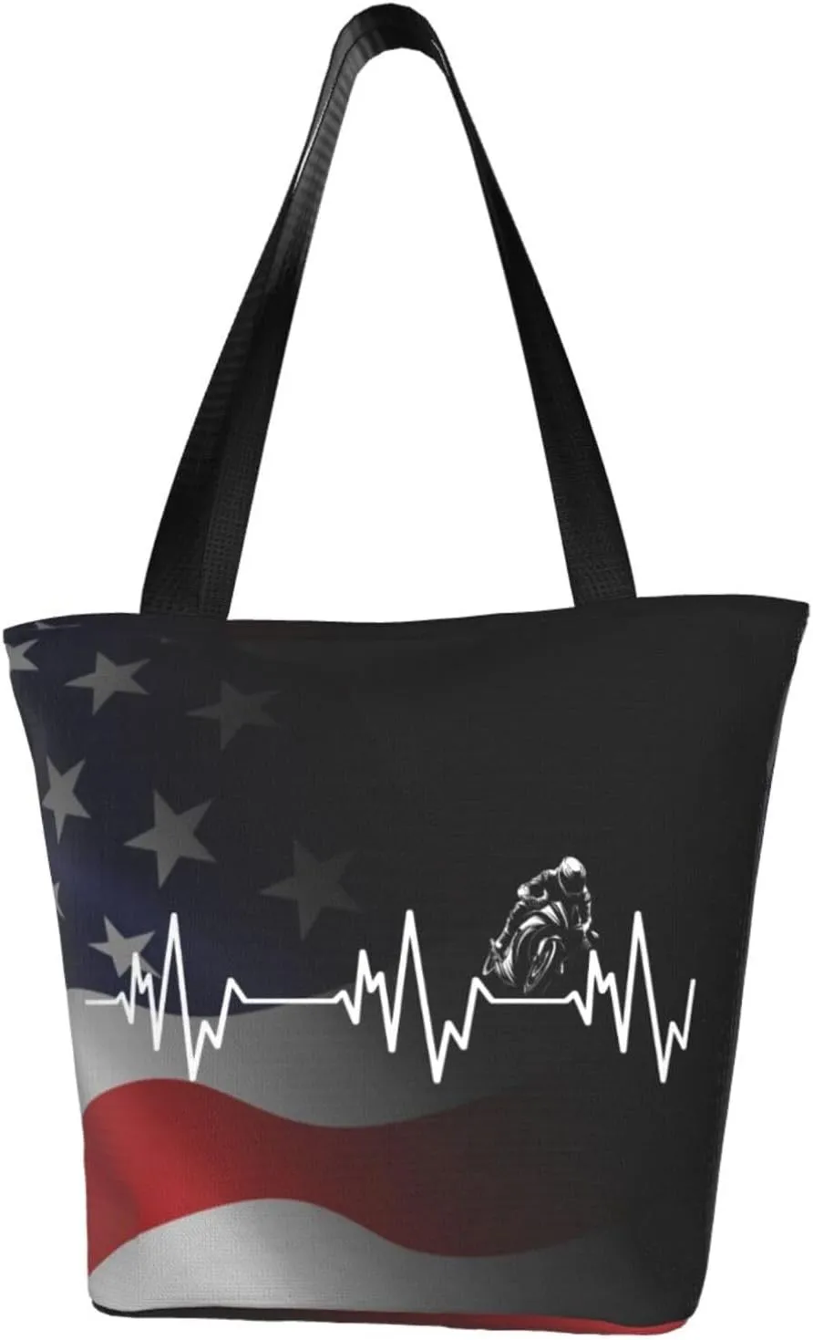 Heartbeat Motorbike Fashion Shoulder Bag Large Capacity For Man Or Woman