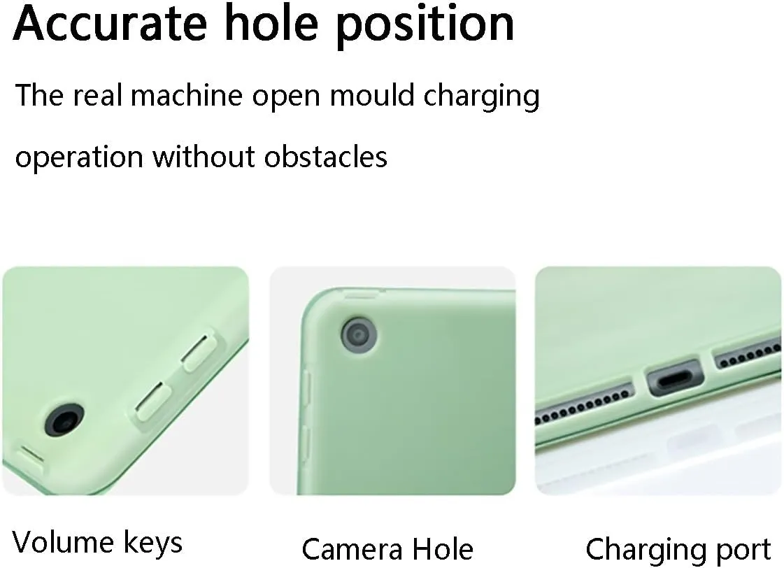 Heavy Duty Protection Smart Tablet Cover Case Compatible with Oppo Pad Air 10.3 inch,Tri-Fold Slim Tablet Case Shockproof Honeycomb TPU Case with Rugged Stand Auto Wake/Sleep(Dark Green)