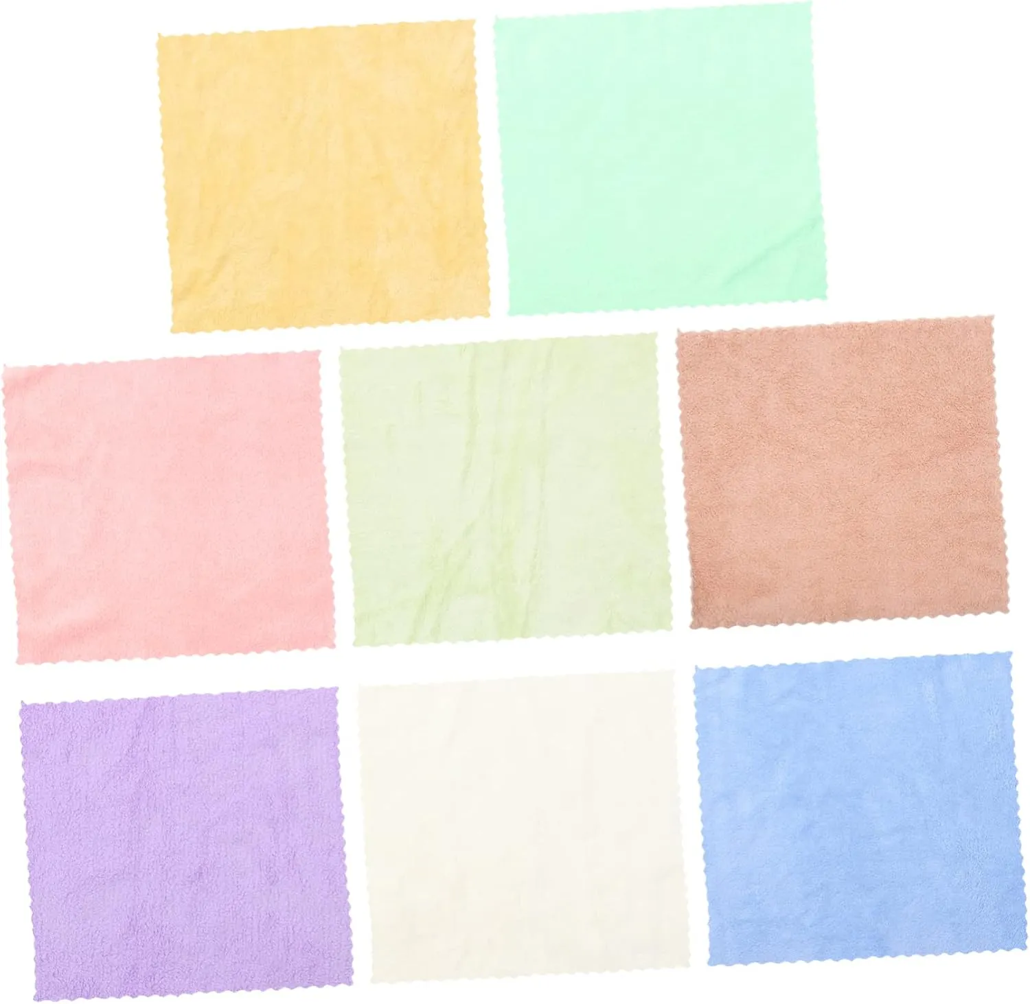 Hemoton Small Pet Shower Towel Guinea Pig Bath Towel Set 8pcs Fleece Liner Absorbent Quick Dry Bedding Mat
