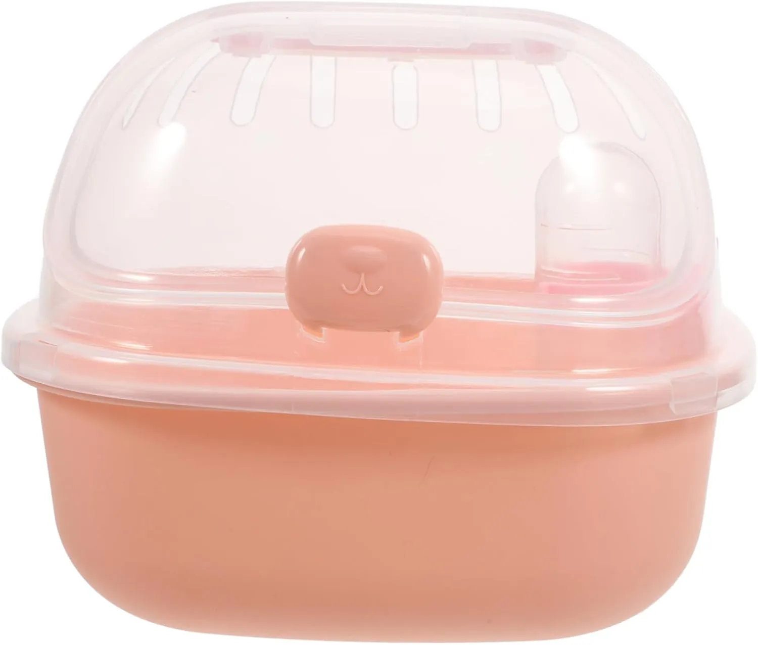 HEMOTON Transparent Hamster Case Portable Outdoor Hamster Cage Convenient Carrying Case for Small Animals for Travel Hiking and Outings Lightweight Design with Water Bottle Feature