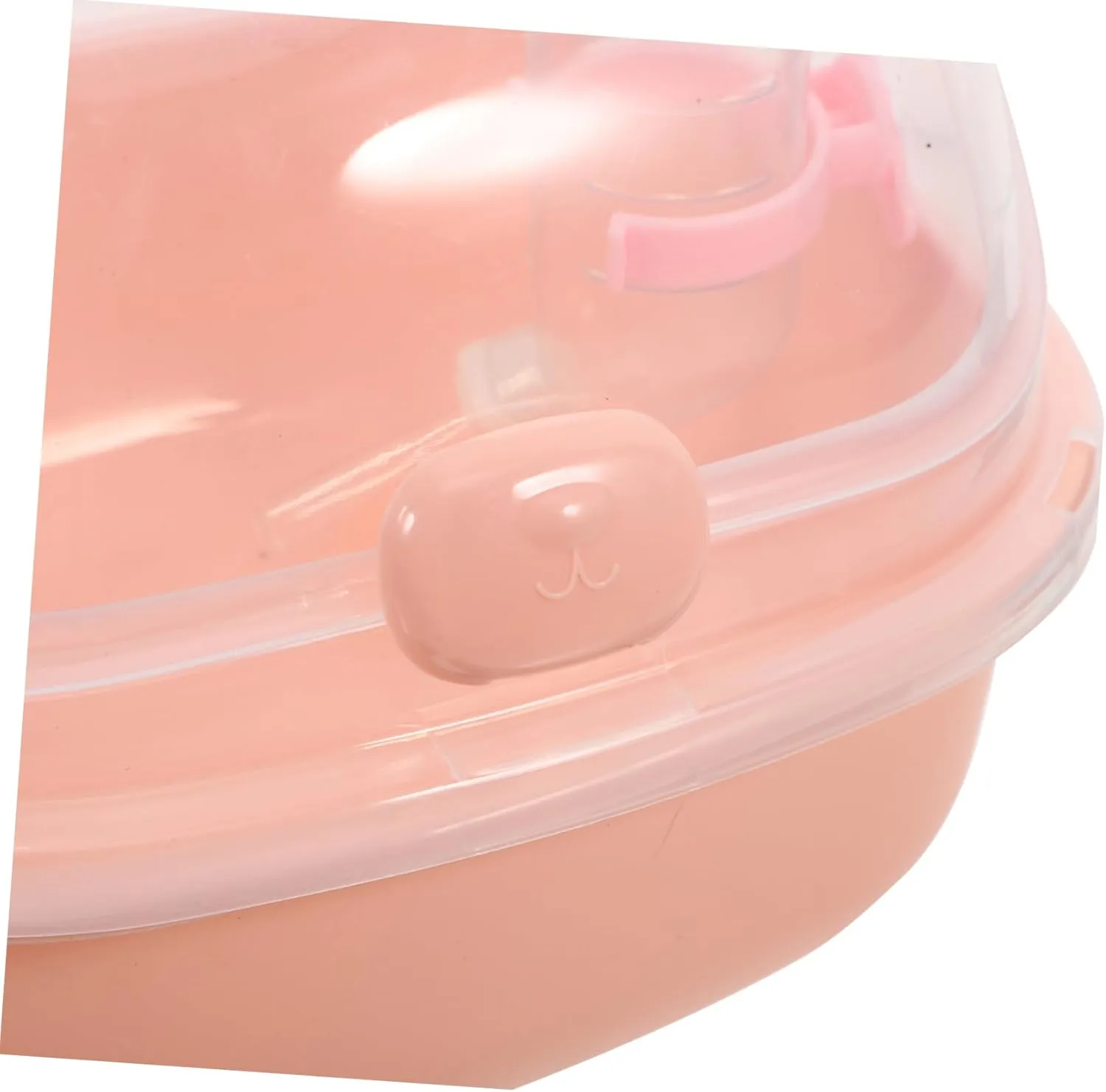 HEMOTON Transparent Hamster Case Portable Outdoor Hamster Cage Convenient Carrying Case for Small Animals for Travel Hiking and Outings Lightweight Design with Water Bottle Feature