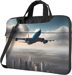 high altitude airplane Laptop Bag, Multifunctional Shoulder Messenger Bag, 14.96 Inch Long Computer Case, Briefcase Handbag Shoulder Bag