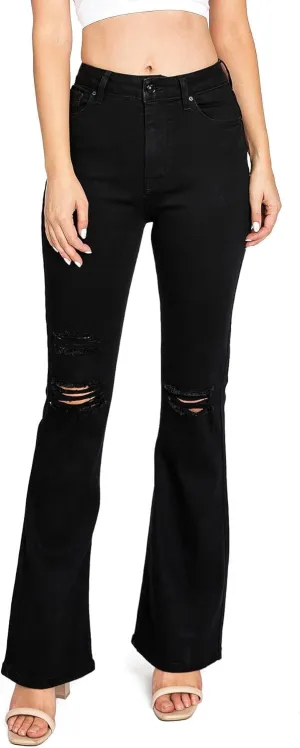 High Rise Flares, Renewable by Wax Jeans