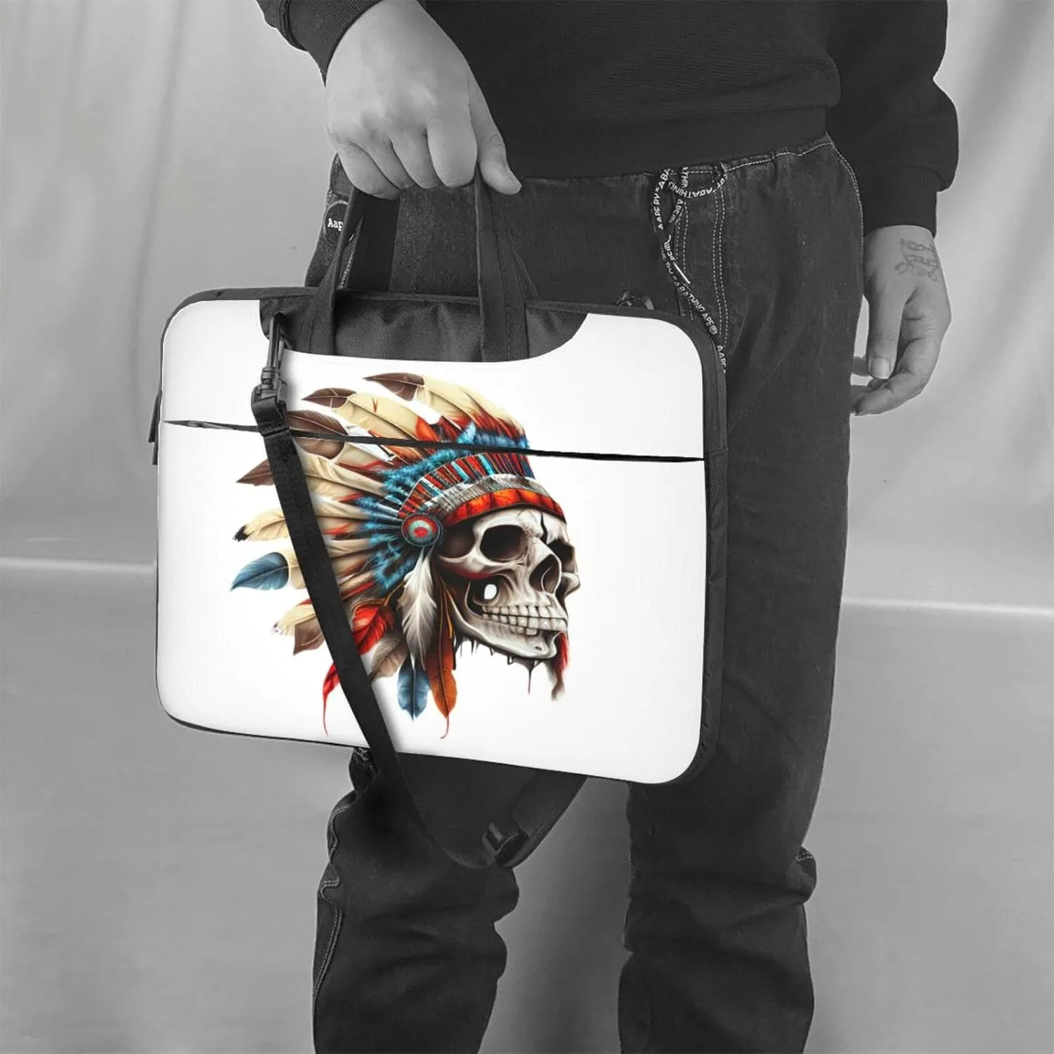 Highland-Cow Laptop Bag, 15.6 inch Laptop Case Shoulder Messenger Bag Briefcase Computer Bag for Men Women