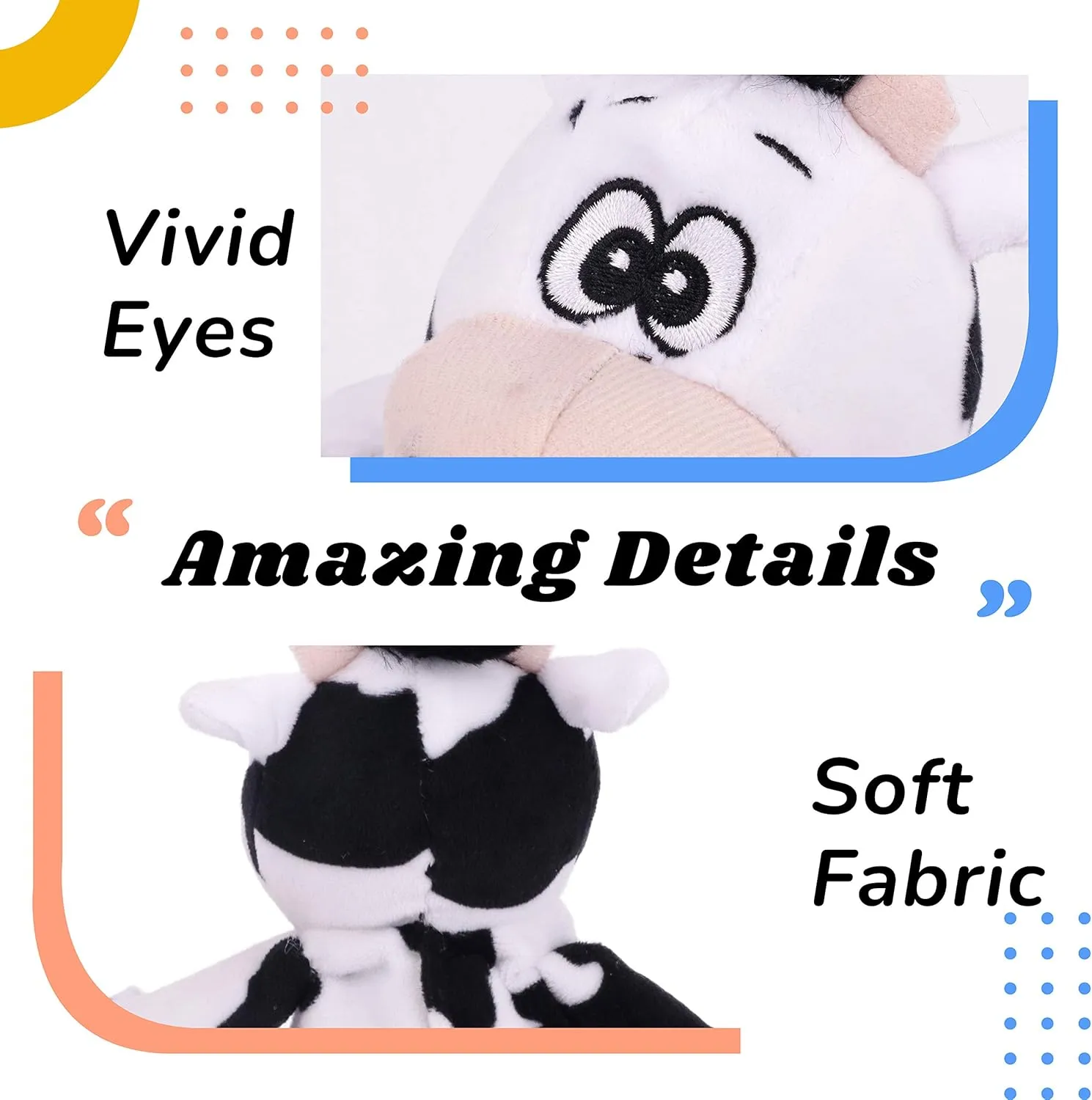 Hopearl Talking Singing Cow Repeats What You Say Walking Electric Interactive Animated Toy Speaking Plush Buddy Gifts for Toddlers, 8''