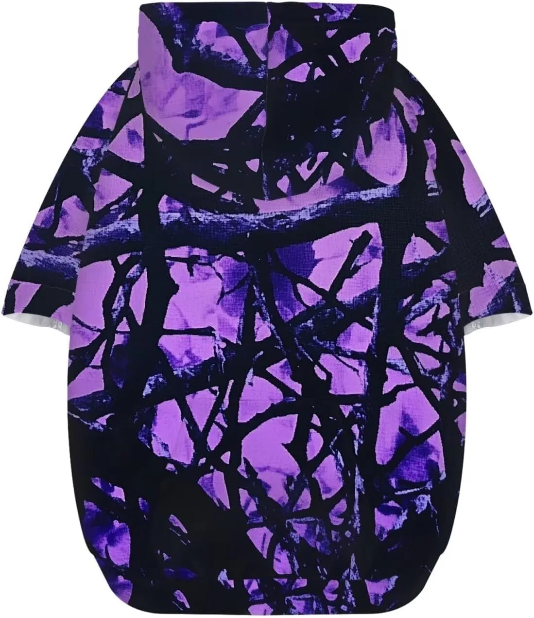 Howilath Forest Hunting Wood Print Dog Hooded Sweatshirt Pet Clothing Winter Coat with Pockets for Small Medium Large Dog