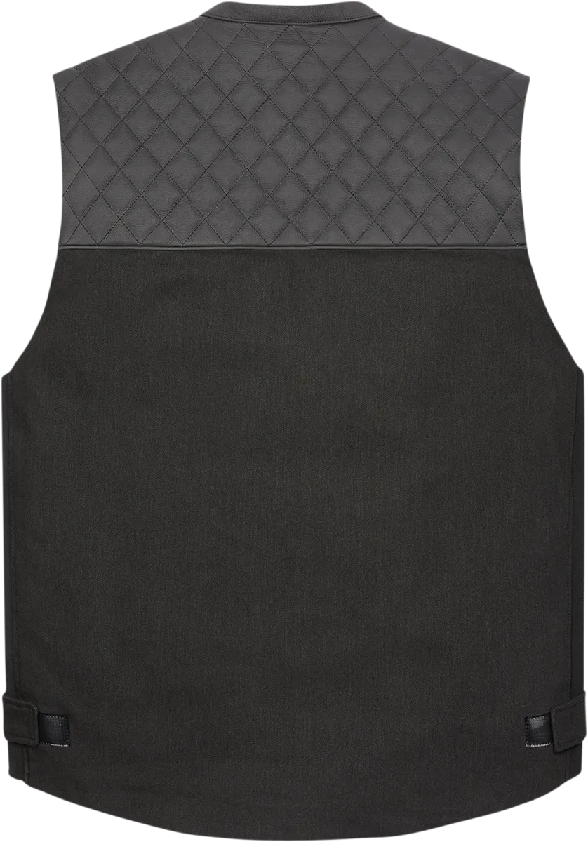 ICON Chamonix Denim Vest - Black - 4XL 2830-0558