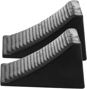 IMIKEYA 2Pcs Rubber Wheel Chocks for Trailers and Motorcycles Portable Non Slip Wedge Chock Heavy Duty Tire Chocks for Safe Parking and Stability