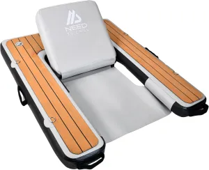 Inflatable Chair – Premium Outdoor Blow Up Seat Lounger for Boating, Beach, Lake, Pool - Includes Pump & Travel Bag - Foldable Water Floating Device for Adults Summer