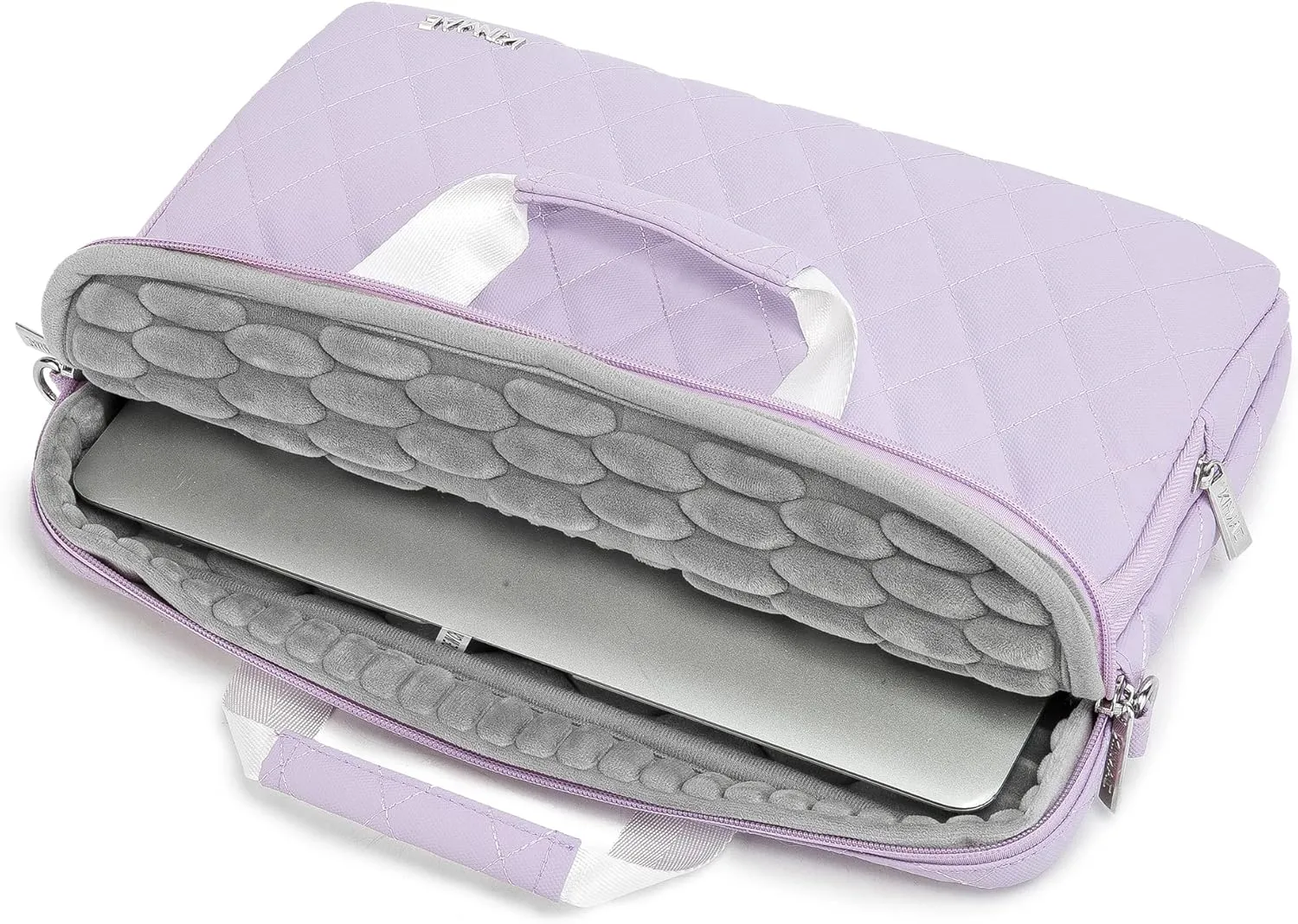 inmac 360 Degree Laptop Bag Full Cushioned Laptop Shoulder Bag For LG Gram 16 inch and 15.6 inch-16 inch Laptop (Purple)