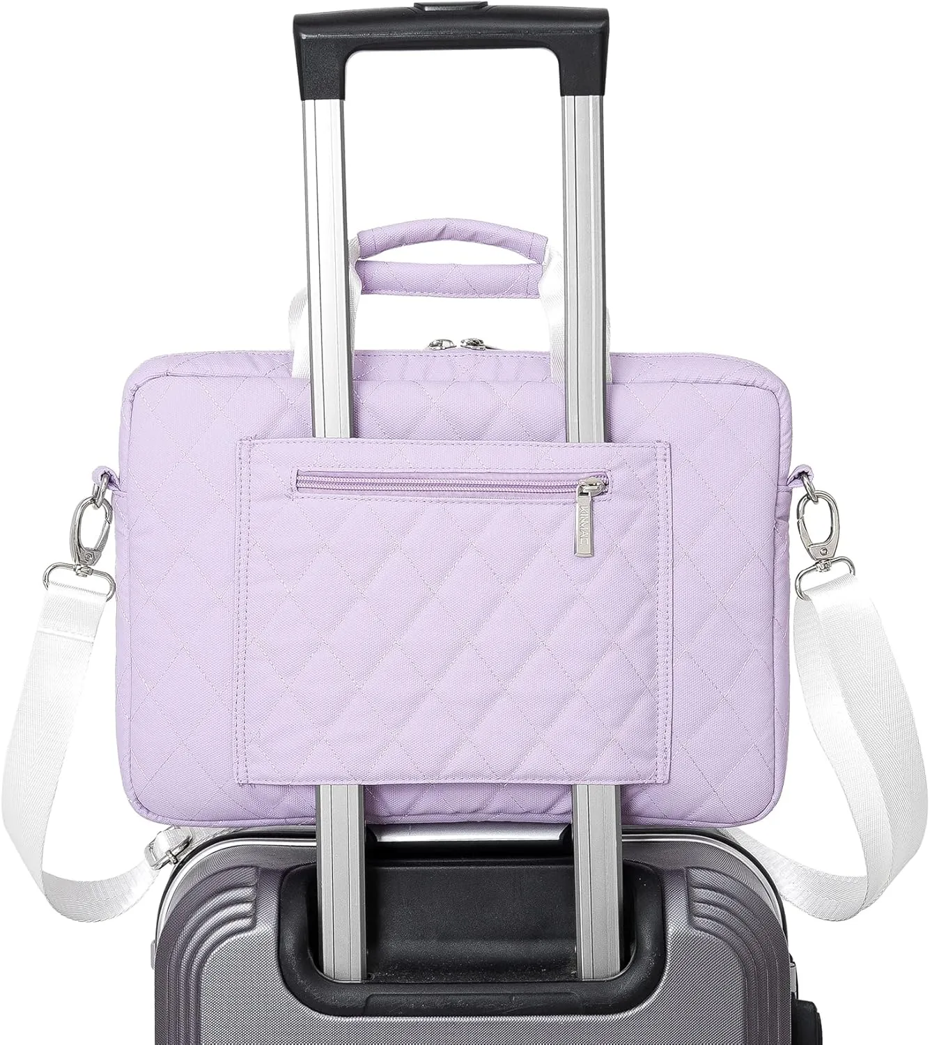 inmac 360 Degree Laptop Bag Full Cushioned Laptop Shoulder Bag For LG Gram 16 inch and 15.6 inch-16 inch Laptop (Purple)