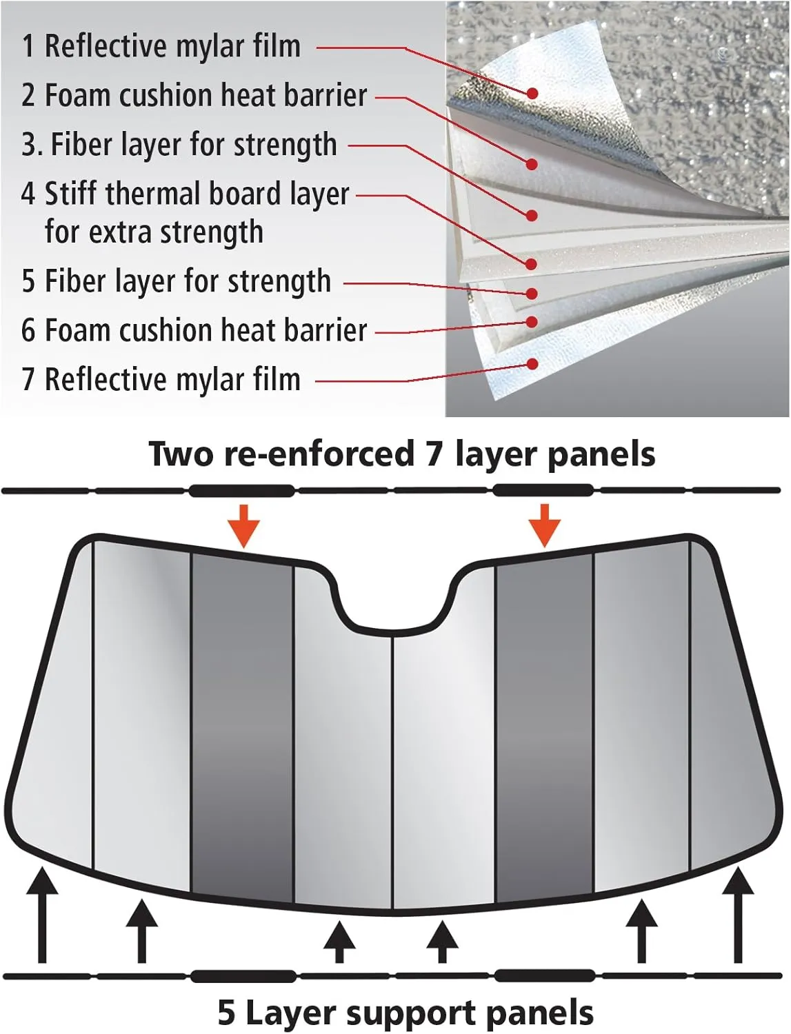 Intro-Tech Automotive HI-27-P Custom Fit Premium Folding Windshield Sunshade for Select Hyundai Genesis Coupe Models, Silver