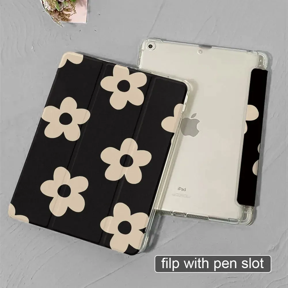 ipad case ipad 7th 8th 9th 10th generation with pen slot iPad Mini 4th 5th 6th generation sleep Wake silicone soft case