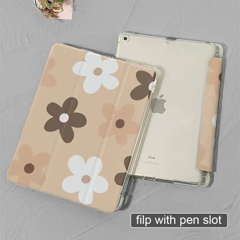 ipad case ipad 7th 8th 9th 10th generation with pen slot iPad Mini 4th 5th 6th generation sleep Wake silicone soft case