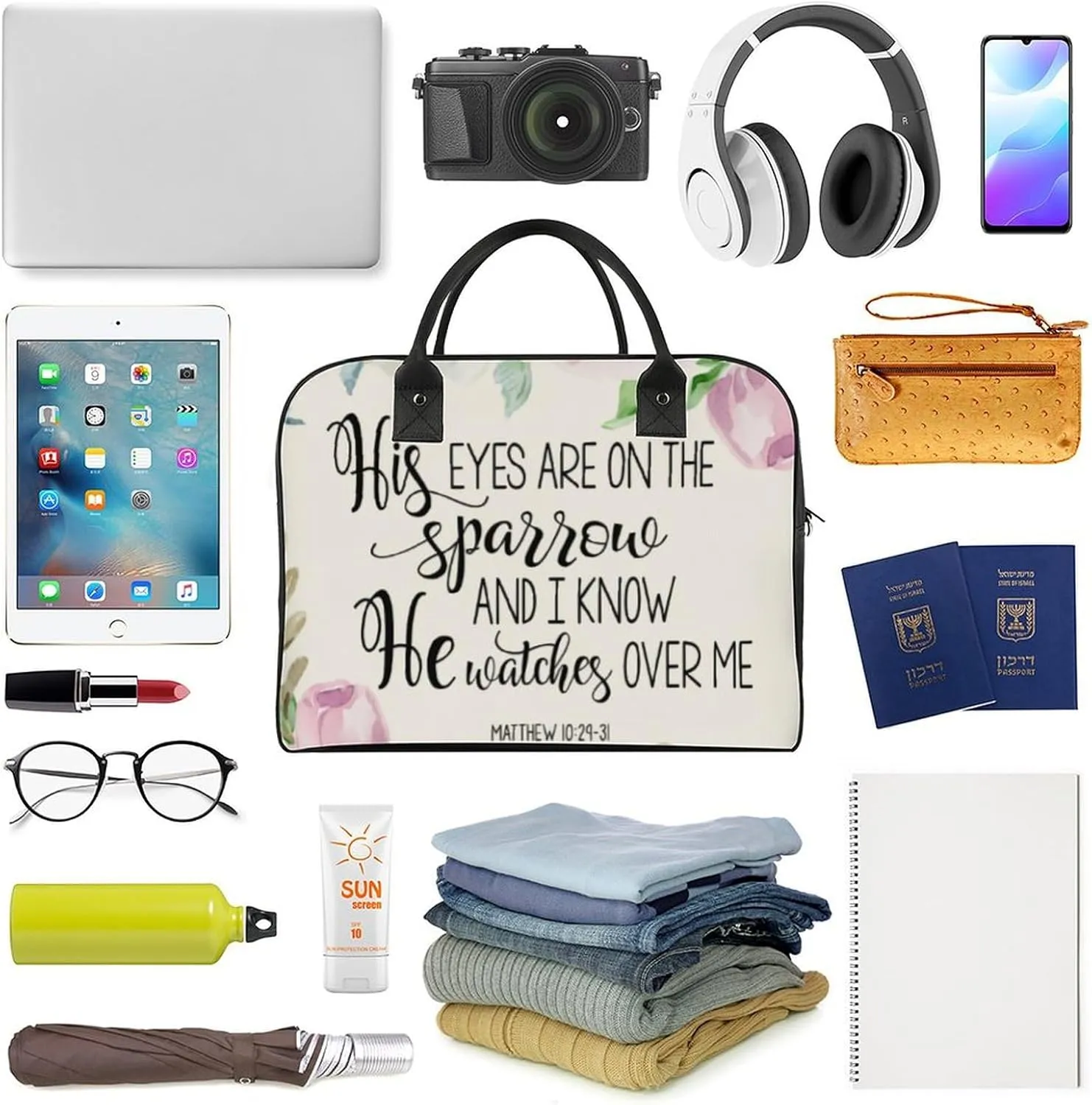 ISA IAH Travel Handbag with A Large Capacity Design That Can Be Reused