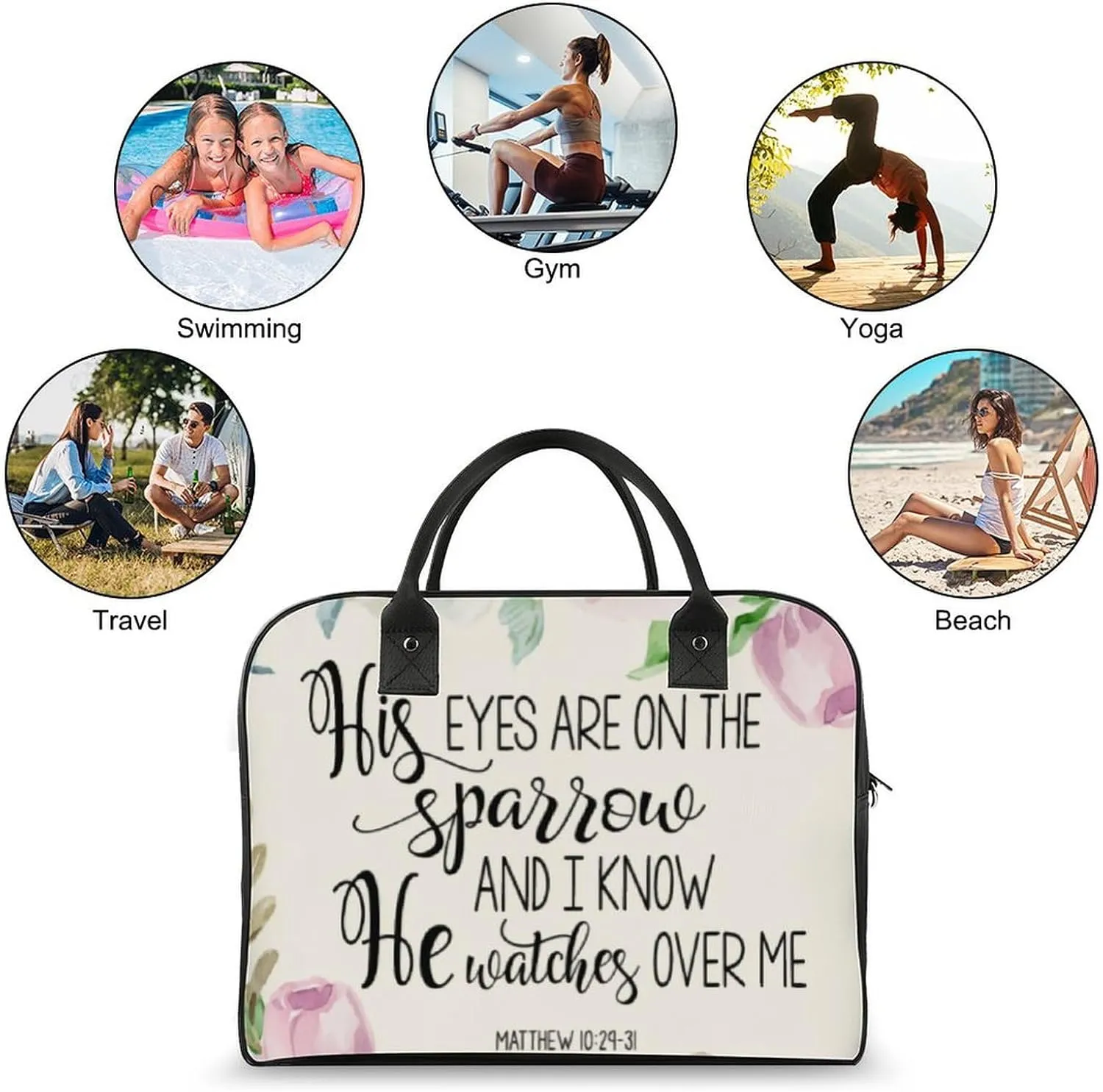 ISA IAH Travel Handbag with A Large Capacity Design That Can Be Reused
