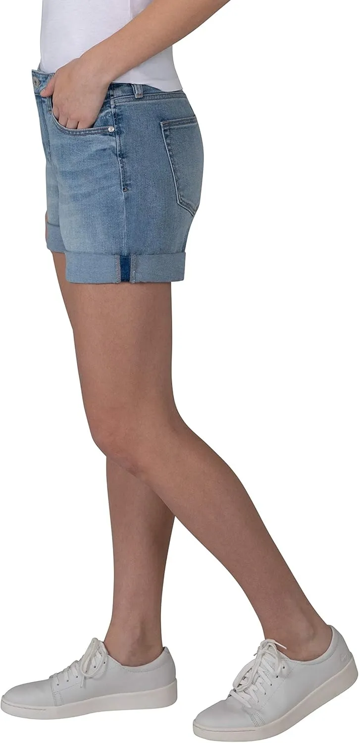 JAG Women's Alex Mid Rise Boyfriend Short-Legacy