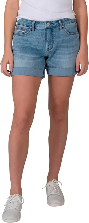 JAG Women's Alex Mid Rise Boyfriend Short-Legacy