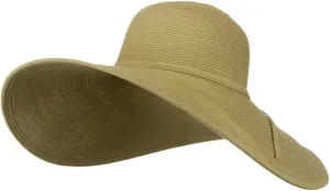 Jeanne Simmons UPF 50  Cotton Paper 6 Inch Flat Brim Hat