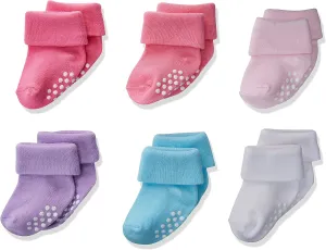 Jefferies Socks Baby Boys' Non-Skid Turn Cuff Socks 6 Pair Pack