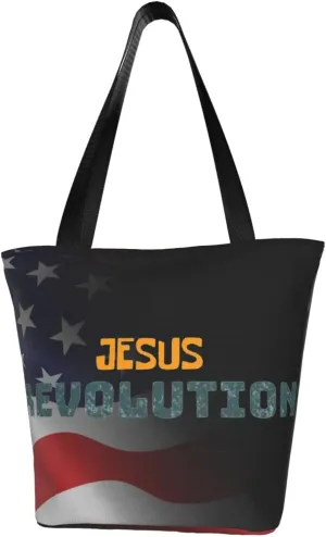 Jesus Revolutions Fashion Shoulder Bag Large Capacity For Man Or Woman