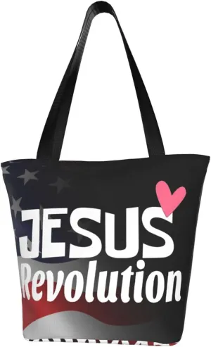 Jesus Revolutions Fashion Shoulder Bag Large Capacity For Man Or Woman