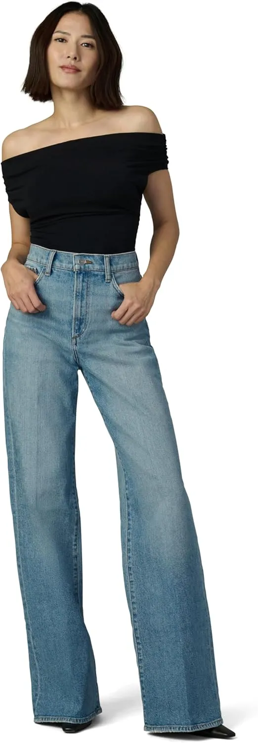 Joe's Women's The Mia Petite High Rise Wide Leg Jean