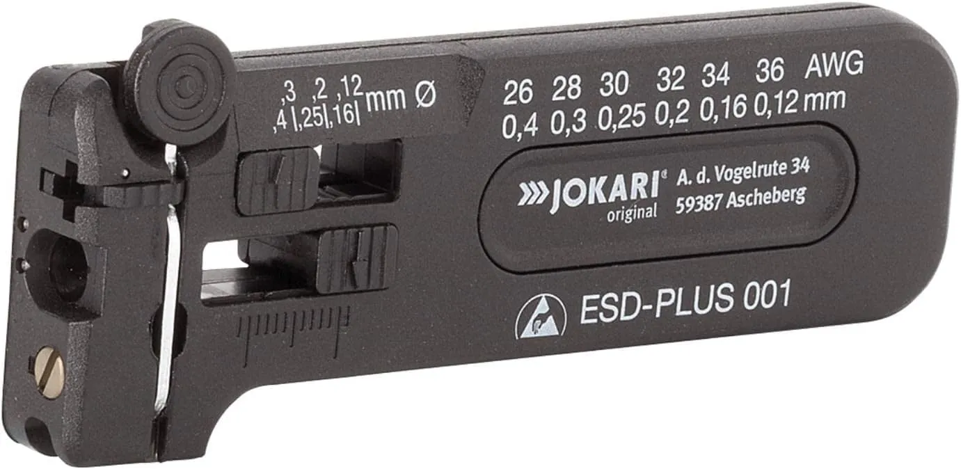 Jokari 40029 28-18 AWG Mini-Precision ESD Cable Stripping Tool - Multi-Coloured