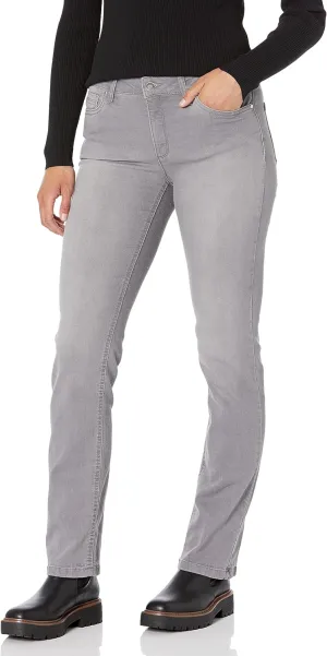 Jones New York Women's Lexington Mid Rise Straight Leg Denim Jeans