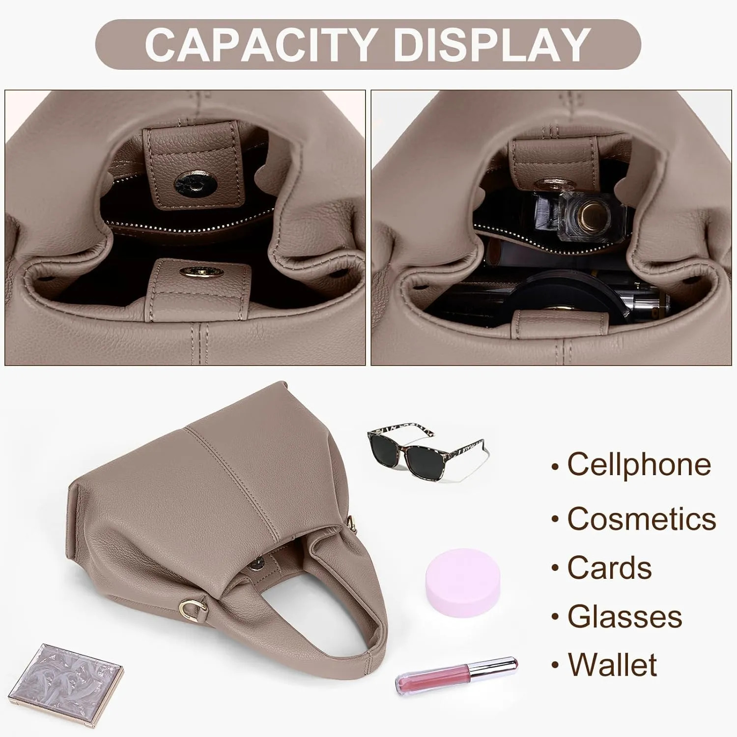Juoxeepy Crossbody Bag Purse Satchel Handbag for Women Shoulder Bag Chic Dumpling Cloud Bag Clutch Purse