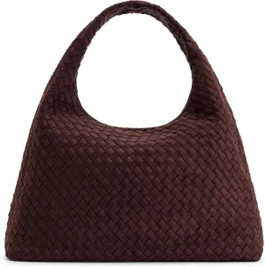 JW PEI Women's Iaura Faux Suede Woven Shoulder Bag