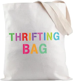 JXGZSO Thrift Bag - Tote Bag Gift for Thrift Lovers & Shoppers
