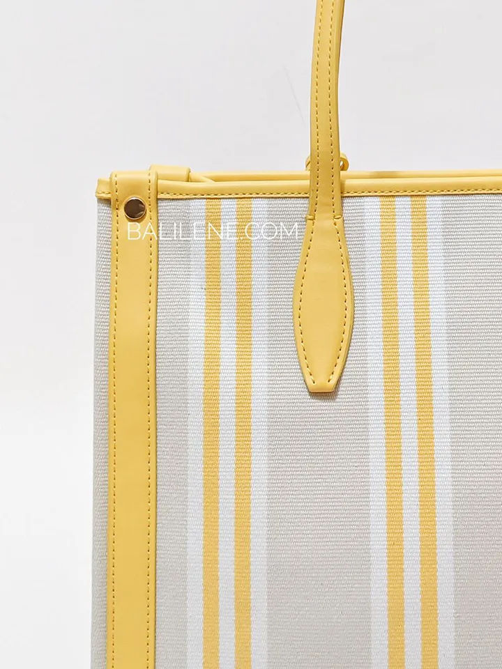 Kate Spade Market Stripe Canvas Medium Tote Morning Light Multi
