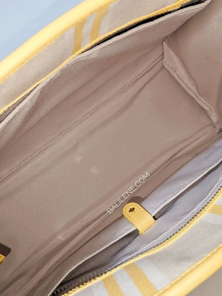 Kate Spade Market Stripe Canvas Medium Tote Morning Light Multi