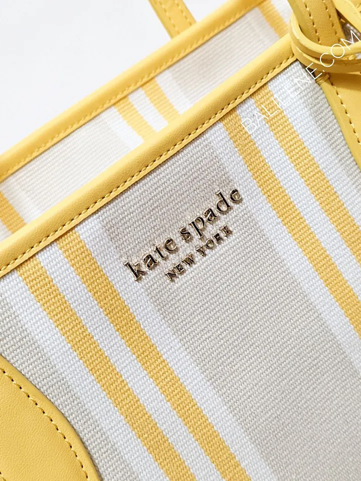 Kate Spade Market Stripe Canvas Medium Tote Morning Light Multi
