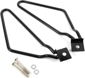 Keenso Left & Right Motorcycle Saddlebags Bar Mount Brackets Support for Motorcycle(Black)