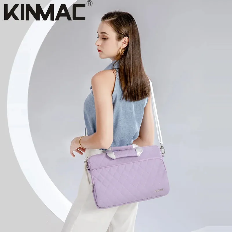 Kinmac 360° Super shockproof  15.6 Inch Laptop Shoulder Bag ( Eva Bubble protection, Waterproof Fabric, Luggage Strap, Extra Pockets) -Black