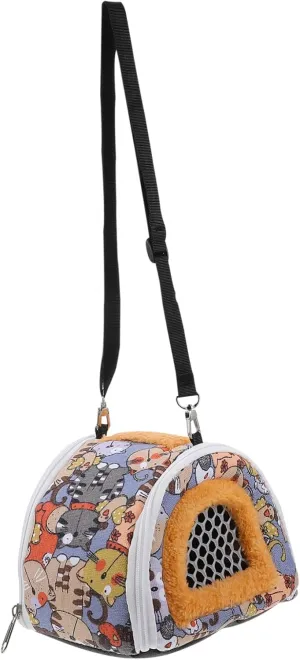 Kisangel 1Pc Portable Animal Carrier Bag for Hamsters Chinchillas Hedgehogs and Pets Lightweight Travel Pouch for Convenient and Pet Walks